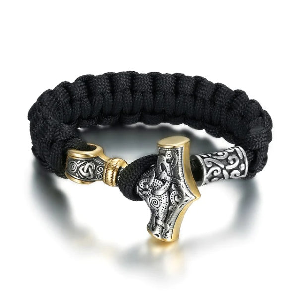 Asgard Crafted Paracord Mjolnir Bracelet