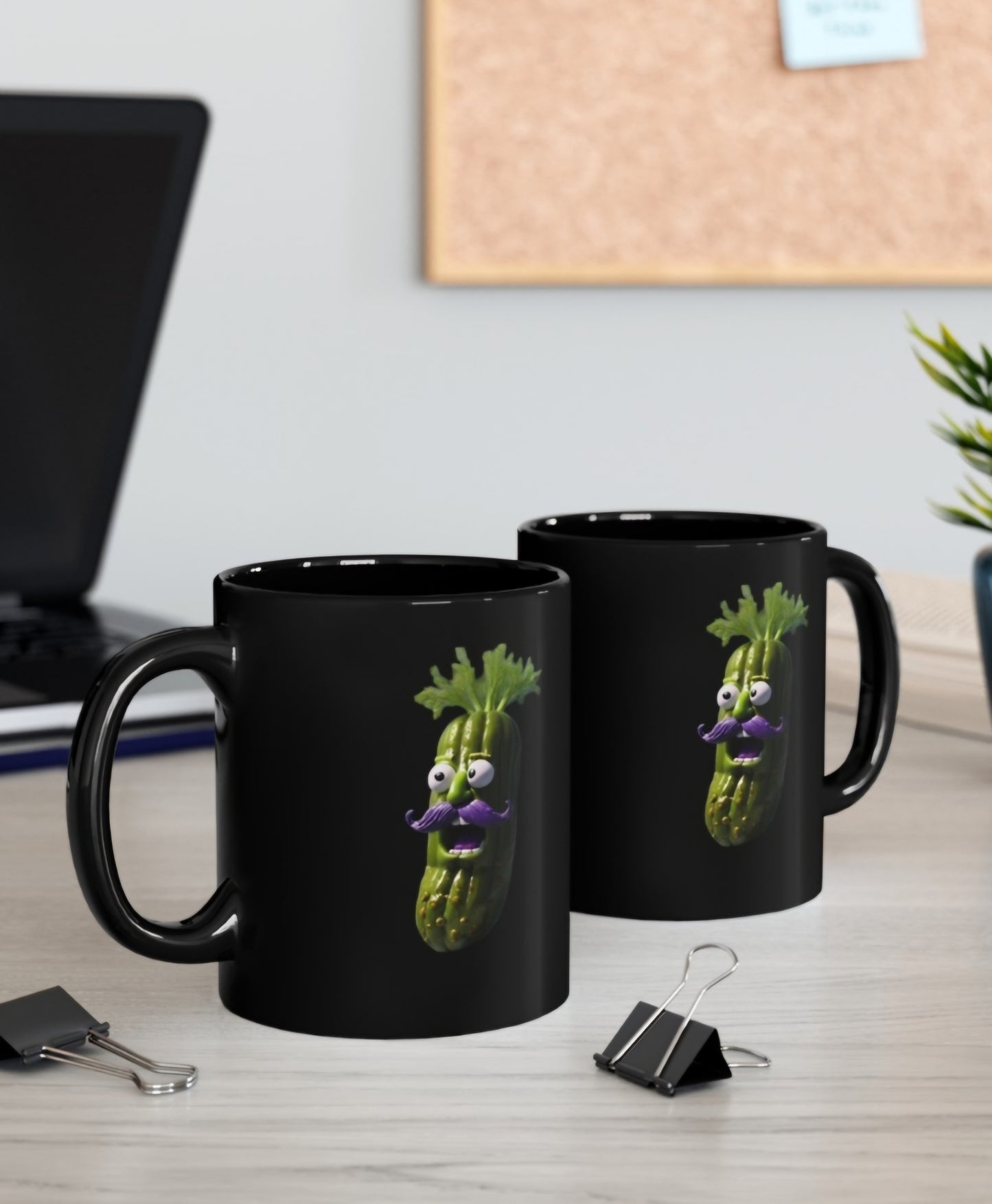 Mustache Pickle Mug